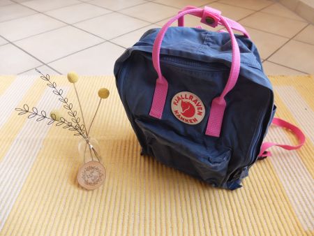 Fjällraven Kanken 16L Royal Blue / Flamingo Pink// Envoi OK