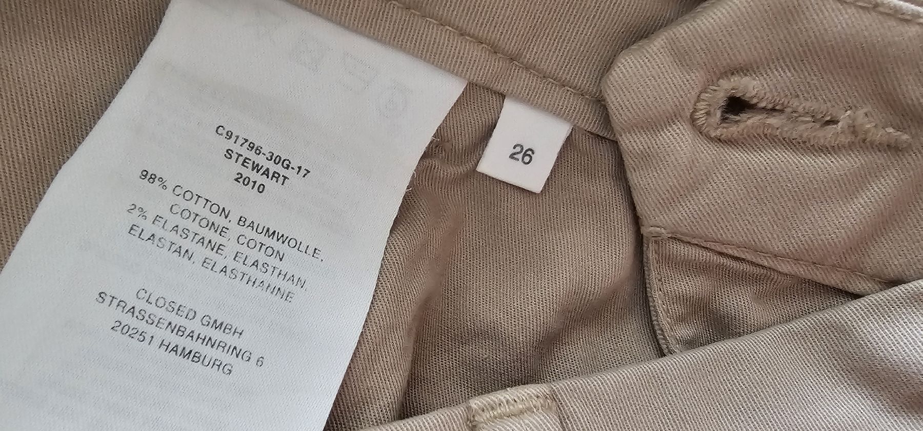 Closed Hosen: Closed Hose, Beige, Gr. 26, Sommer-Look! – Gebraucht aus Riedikon von Winter21. 4