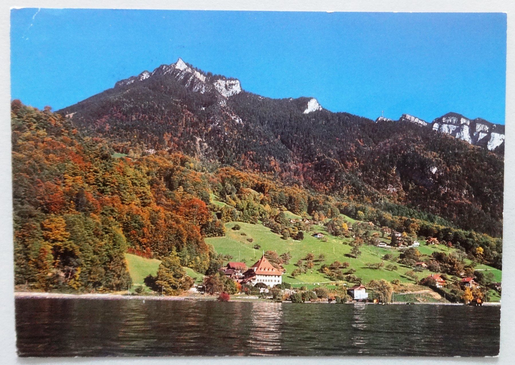 Cartes postales: Gut Ralligen am Thunersee, Merlingen BE – Défectueux à Fétigny par Billy2miny