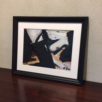 Akt Modern Art Acryl Erotik Bild Nude Woman Strümpfe Bild