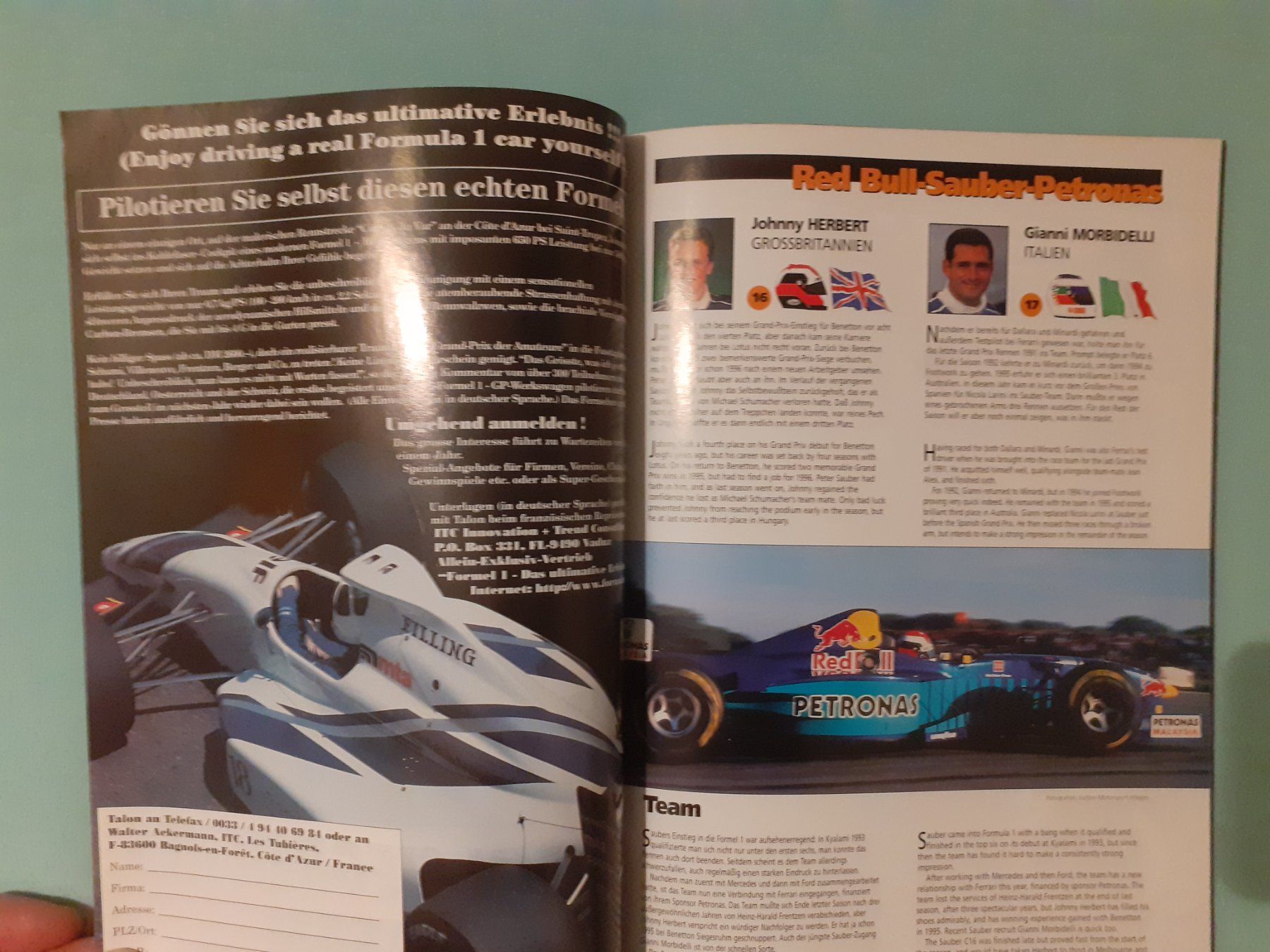 Riviste & Magazine: Programmheft Formel 1 GP Luxemburg "Nürburgring" 1997 – Usato da Aarburg venduto da Hktm 4