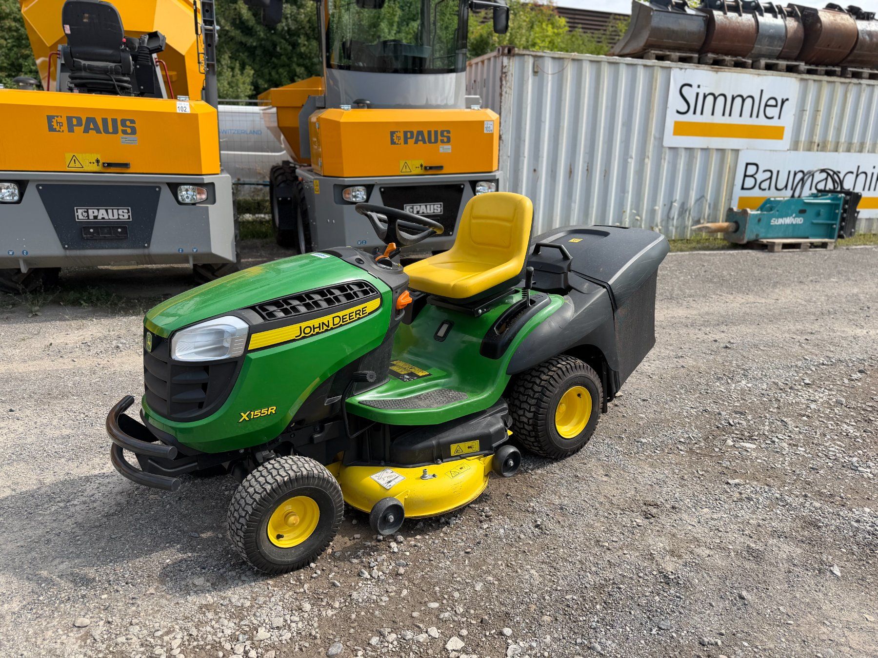 John Deere Tagliaerba: John Deere X155R, Aufsitzmäher, Rasentraktor, Garten – Usato da Jona venduto da tsbm2 1