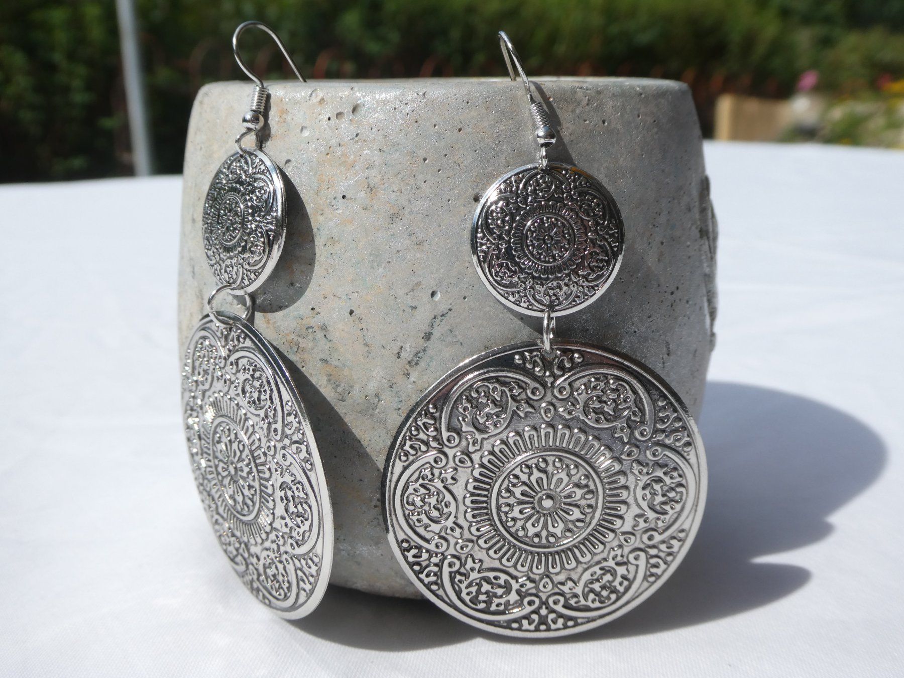 Orecchini pendenti & Orecchini a lobo: Grosse Ohrhänger, Boho-Style, Modeschmuck / NEU – Nuovo (secondo la descrizione) da Gattikon venduto da kaandooh 1