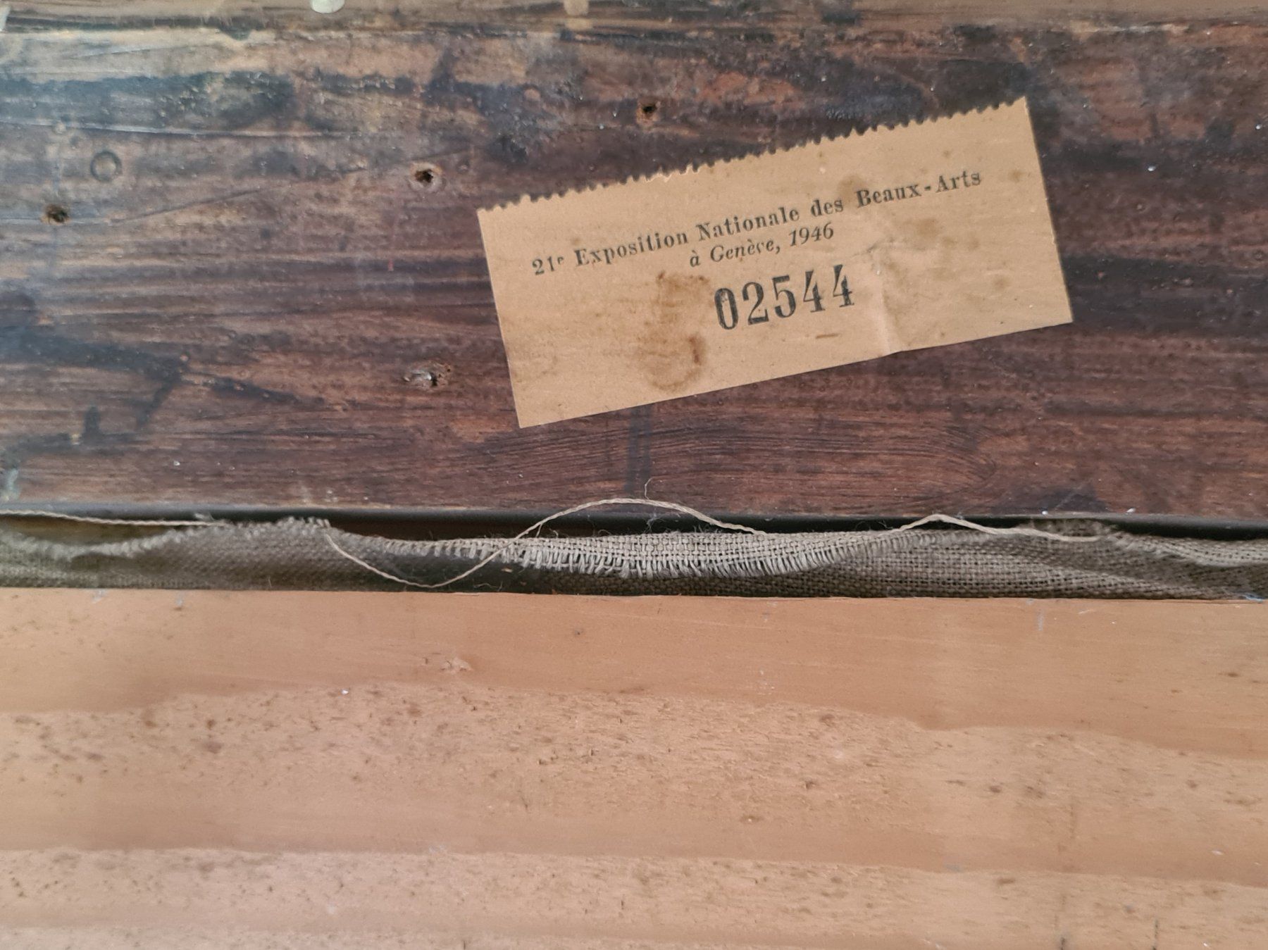 Gemälde: Grosses Gemälde von Alfred Marxer1876 – Gebraucht aus Rotkreuz von Dobermann5 9
