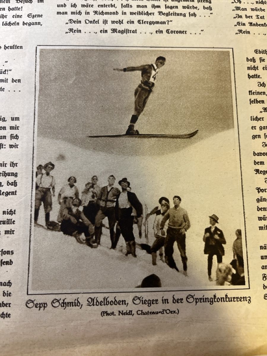Cartoline postali: adelboden ski vintage – Usato da scharnachtal venduto da Riso500