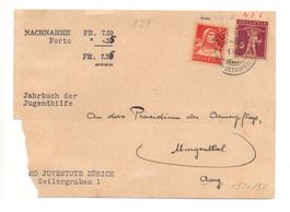 BRIEF v. Zürich Pro Juventute nach Murgenthal Nachnahme 1928