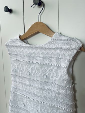 Zara, Kleid, 104, perfekt, weiss, Stickerei