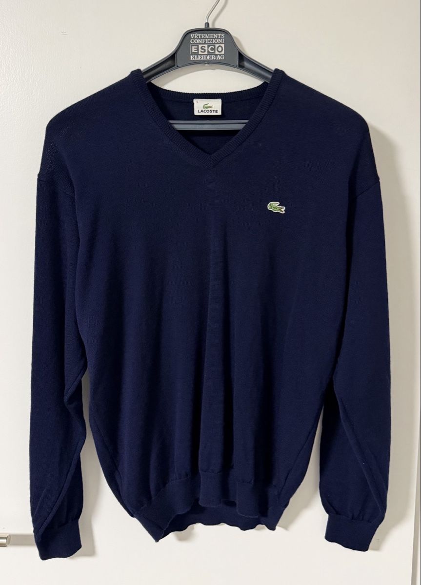 Lacoste Maglioni & Felpe: Lacoste Pullover V-Ausschnitt dunkelblau – Usato da Münchenbuchsee venduto da dumle
