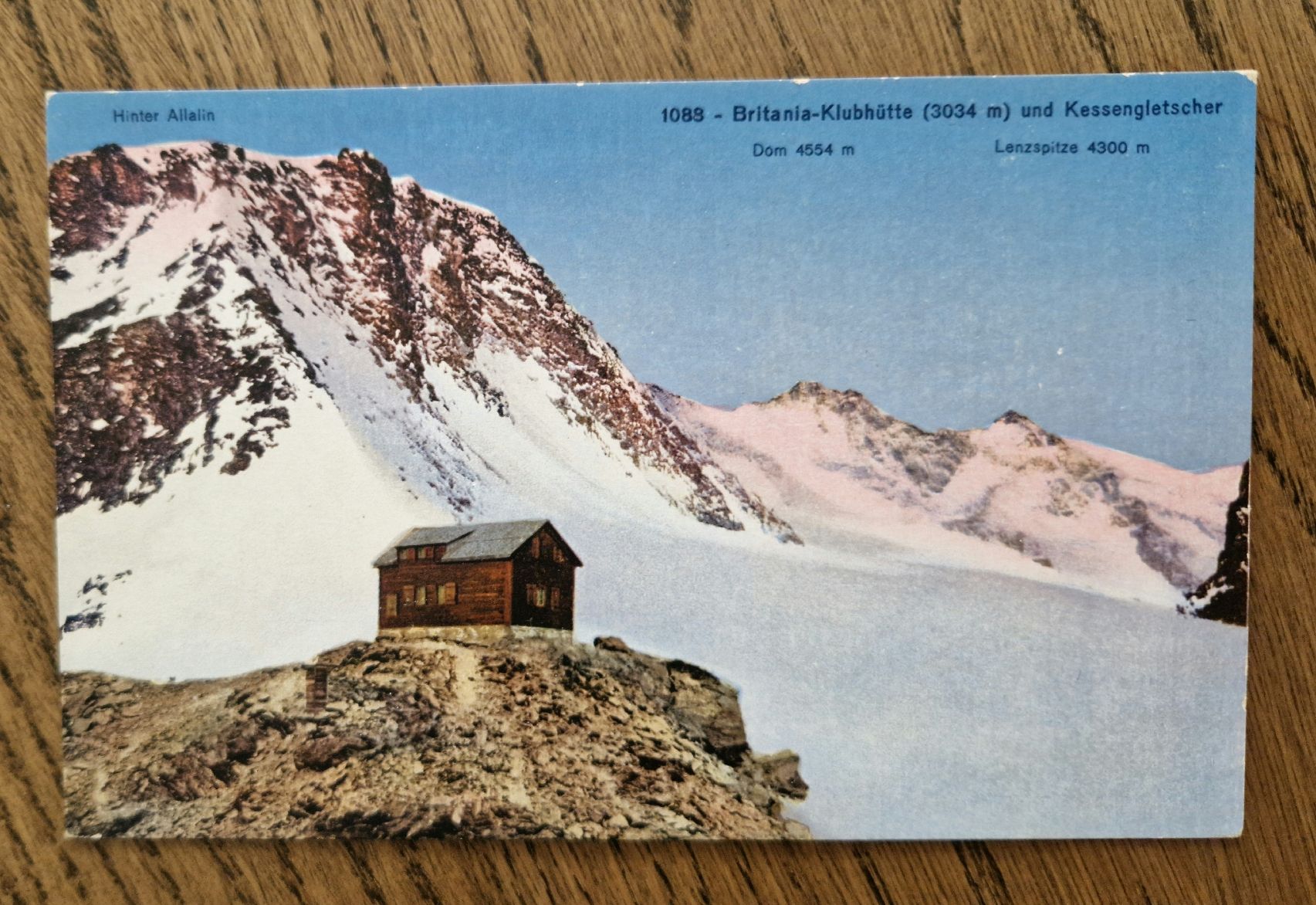 Ansichtskarten: Britania-Klubhütte und Kessengletscher – Gebraucht aus Ebikon von Donar50