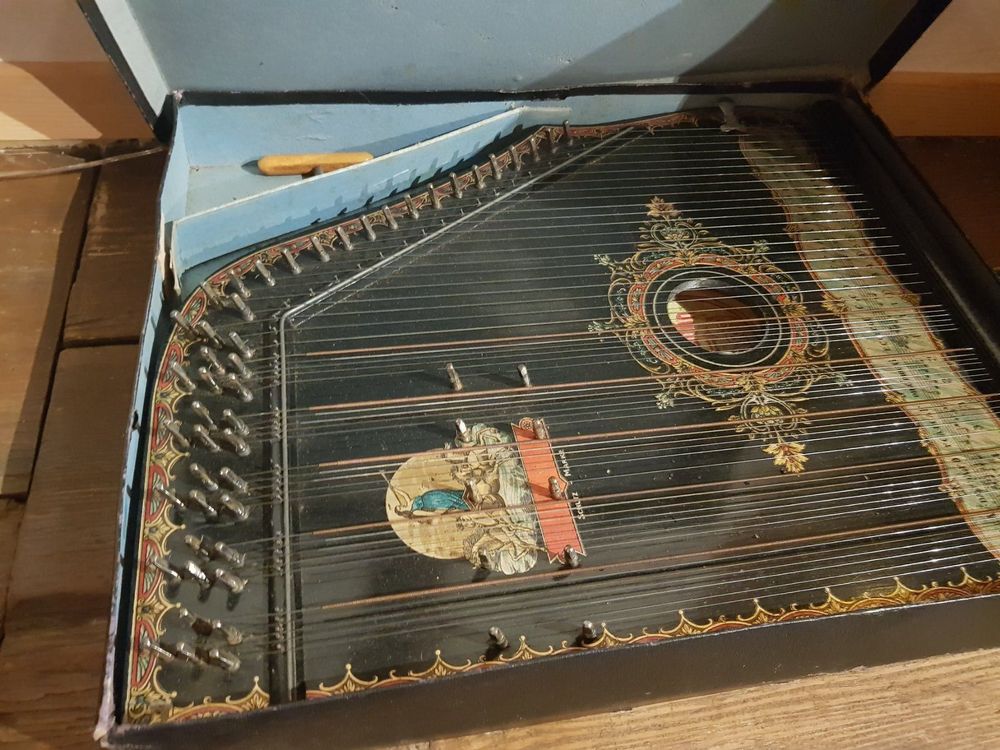 Zither Antik Mit Notenblätter | Kaufen Auf Ricardo