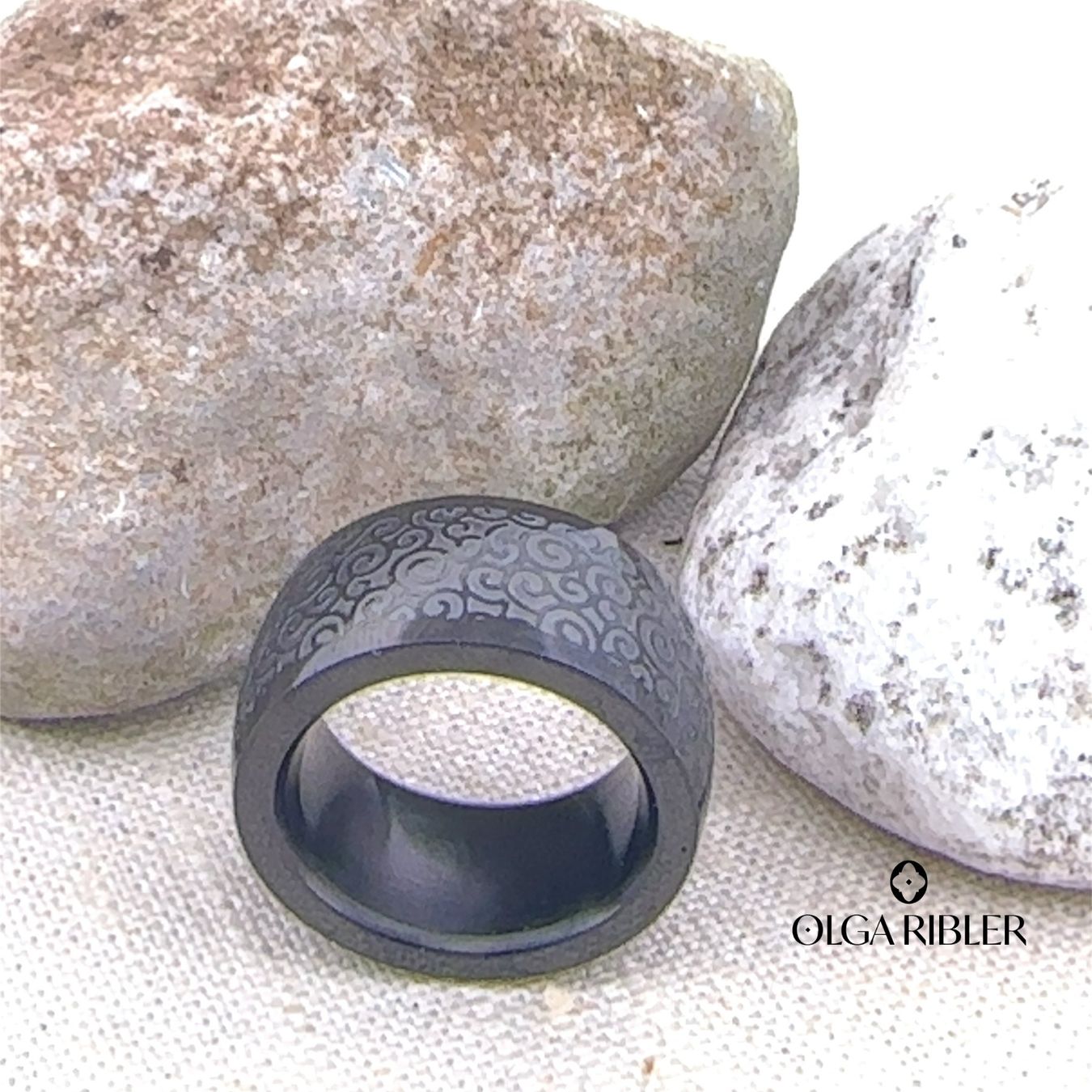 Olga Ribler Anelli: Statement Edelstahl Ring Ringgrösse 62 – Nuovo (secondo la descrizione) da Luzern venduto da Schmuckoutlet 3