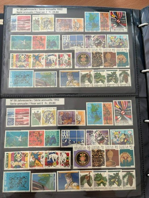 Tous les timbres: Suisse 1992 – Collection complète – Neuf (Voir description) à Palézieux par MyriamEdward 1