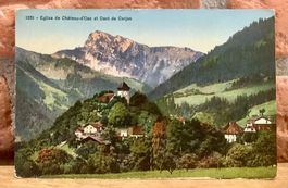 1929 - CHÂTEAU-d‘OEX  mit Dent de Corjon