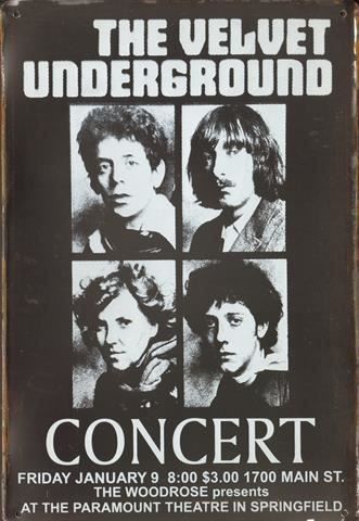 Insegne: Rusty Blechschild-THE VELVET UNDERGROUND – Nuovo e nell'imballaggio originale da Rupperswil venduto da big-one-sale