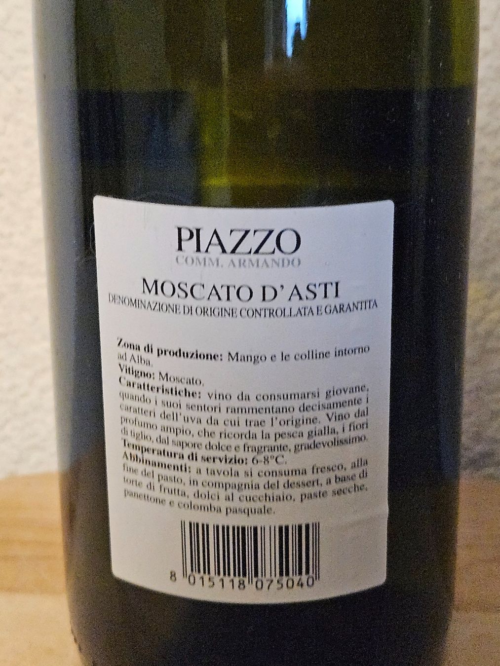 Vino: Moscato D'asti 2016 – Nuovo e nell'imballaggio originale da Chur venduto da Einszweidreiviermein 1