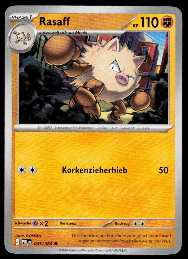 Pokémon Carte collezionabili: Pokemon Rasaff 043/084 – Usato da Herisau venduto da Pokemon2025