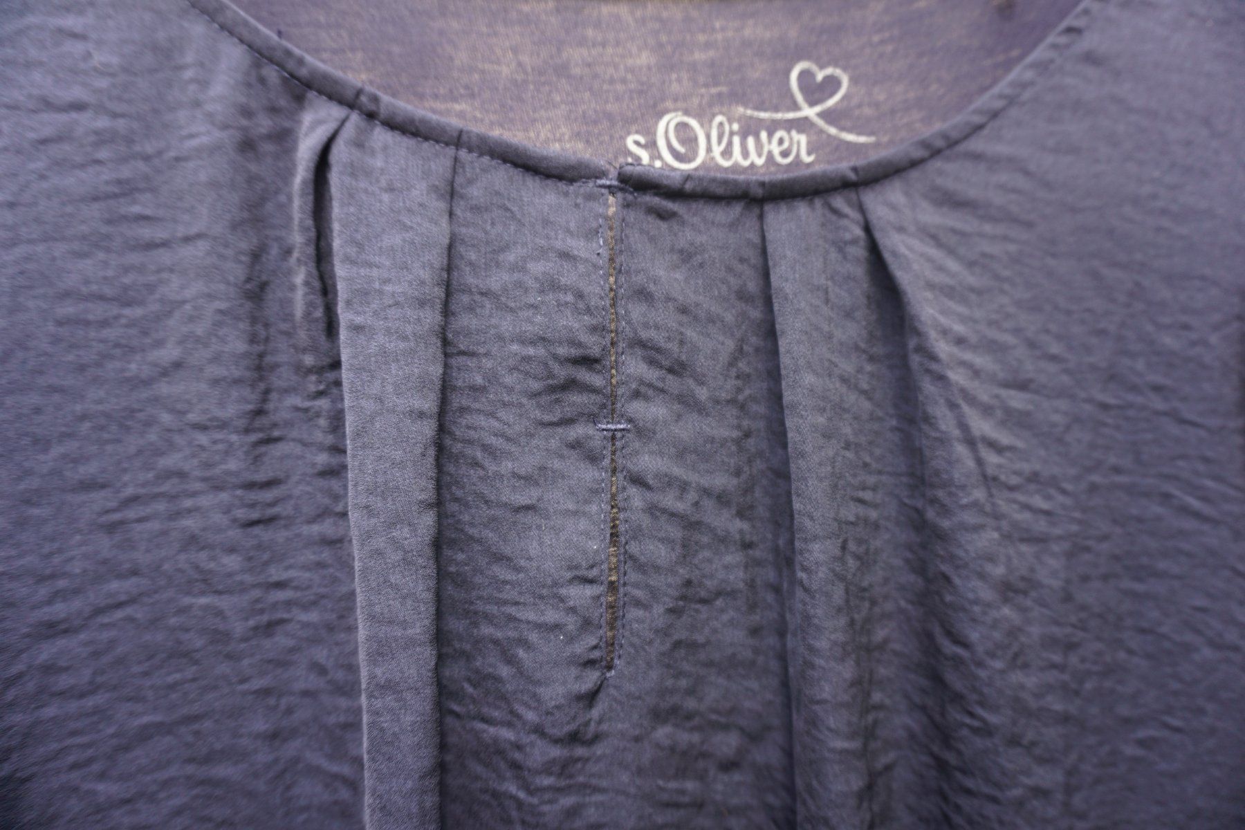 S.Oliver Camicette: S.Oliver Damen Bluse, Grösse 42, Dunkelblau – Usato da Zürich venduto da einalemjena 2