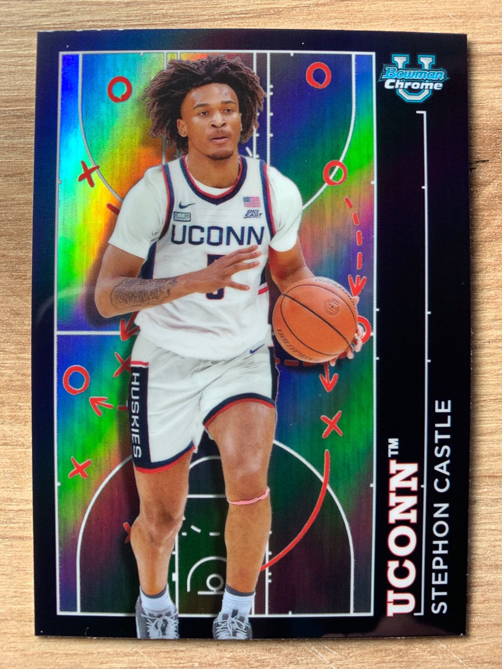 Nba Carte collezionabili: NBA Stephon Castle Chrome Uconn Topps Bowman Chrome 2024 – Usato da Netstal venduto da Clutch79Cardz