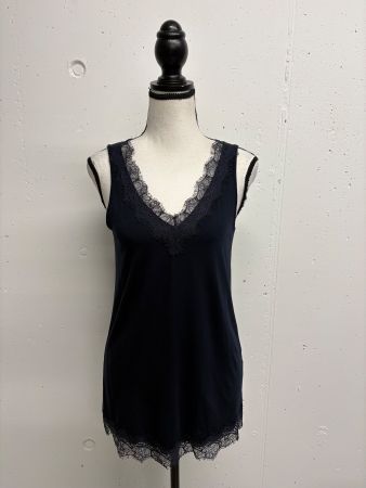 Catnoir Top dunkelblau mit Spitze Gr. 36 Modal