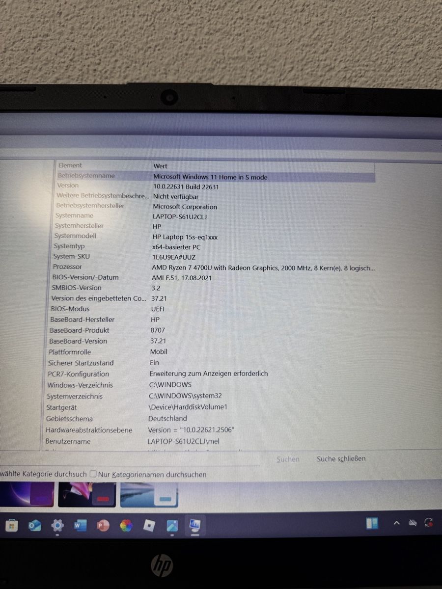 Portables: HP Laptop Silber guter Zustand – D'occasion à Malters par fab_72xv 4