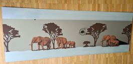 Spiegelbild mit Elefanten 140 x 50cm