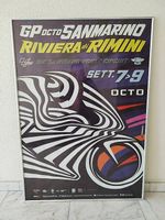 MotoGP Bild 100 x 70cm, Sanmarino inkl. Rahmen