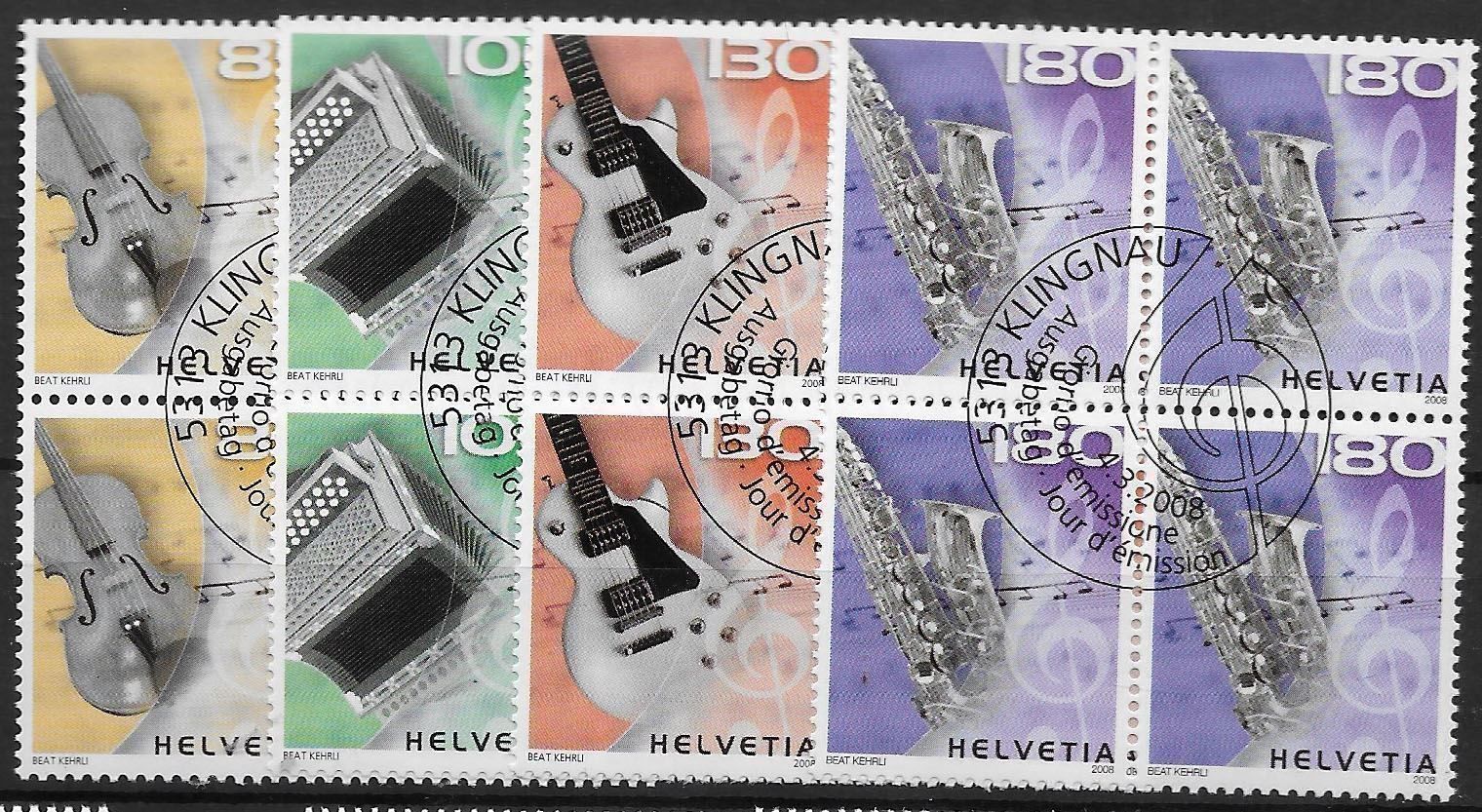 Tutti i francobolli: B1267 - Musiques B4 1er jour – Usato da Trélex venduto da Phil_Albert