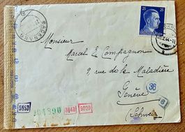 Dt. Reich - Zensur Brief nach Bern, 1944