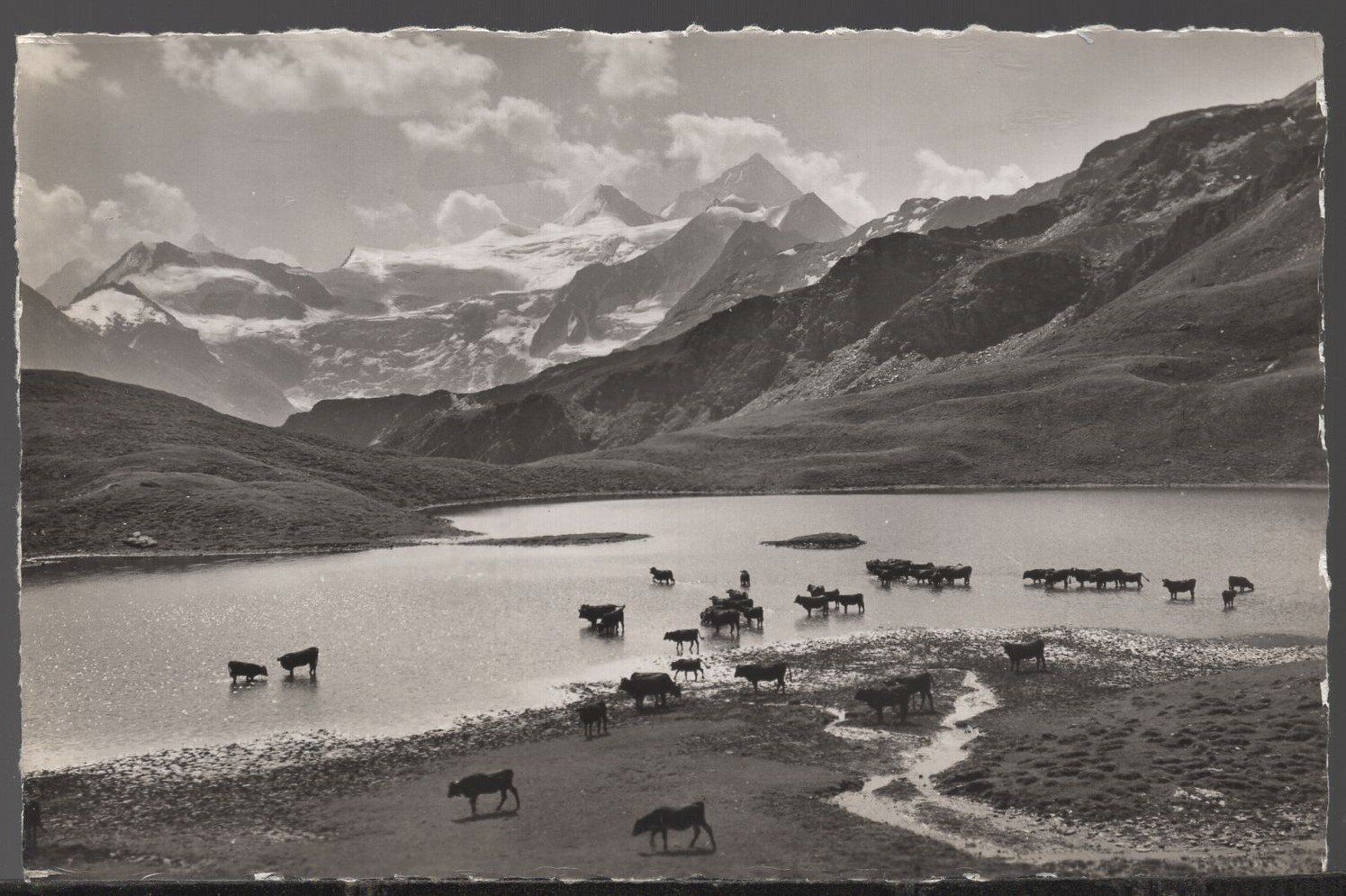 Ansichtskarten: Col de Torrent,  Lac de Zozanne – Gebraucht aus Aarau von kufi44