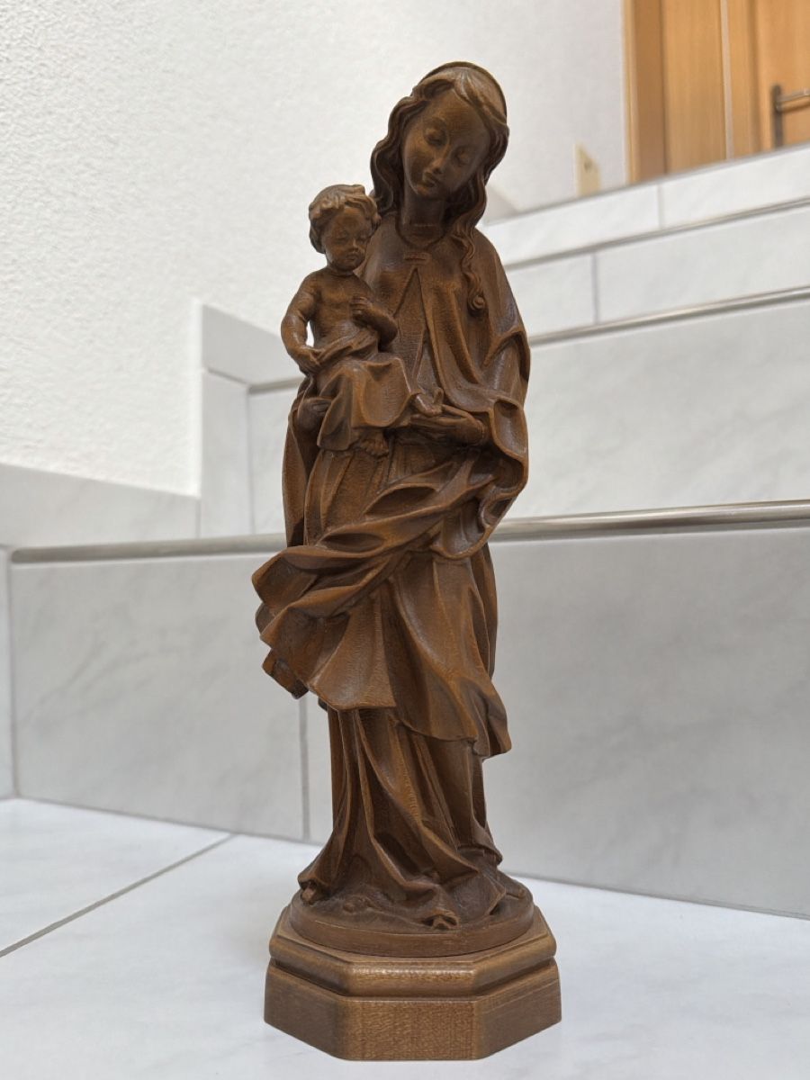 Sculptures & Statues: Madonna mit Kind, geschnitzt aus Holz. – D'occasion à Biberist par Momo33 5