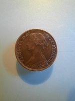 Farthing, britische Münze 1864, Queen Viktoria