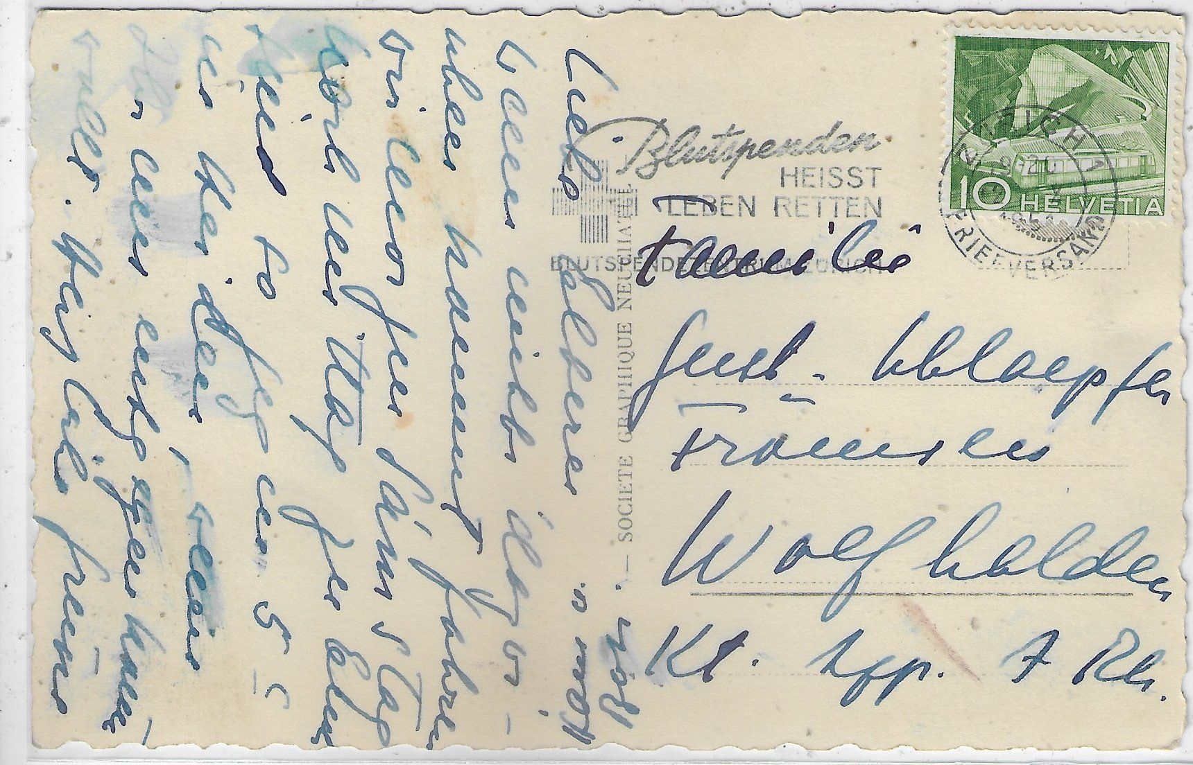 Cartoline postali: St. Maurice - Le Chateau – Usato da Ettingen venduto da Kartenplanet 1