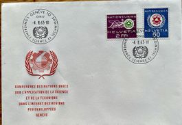 UNO Genf 1963 Konferenz, schönes Couvert mit Briefmarken