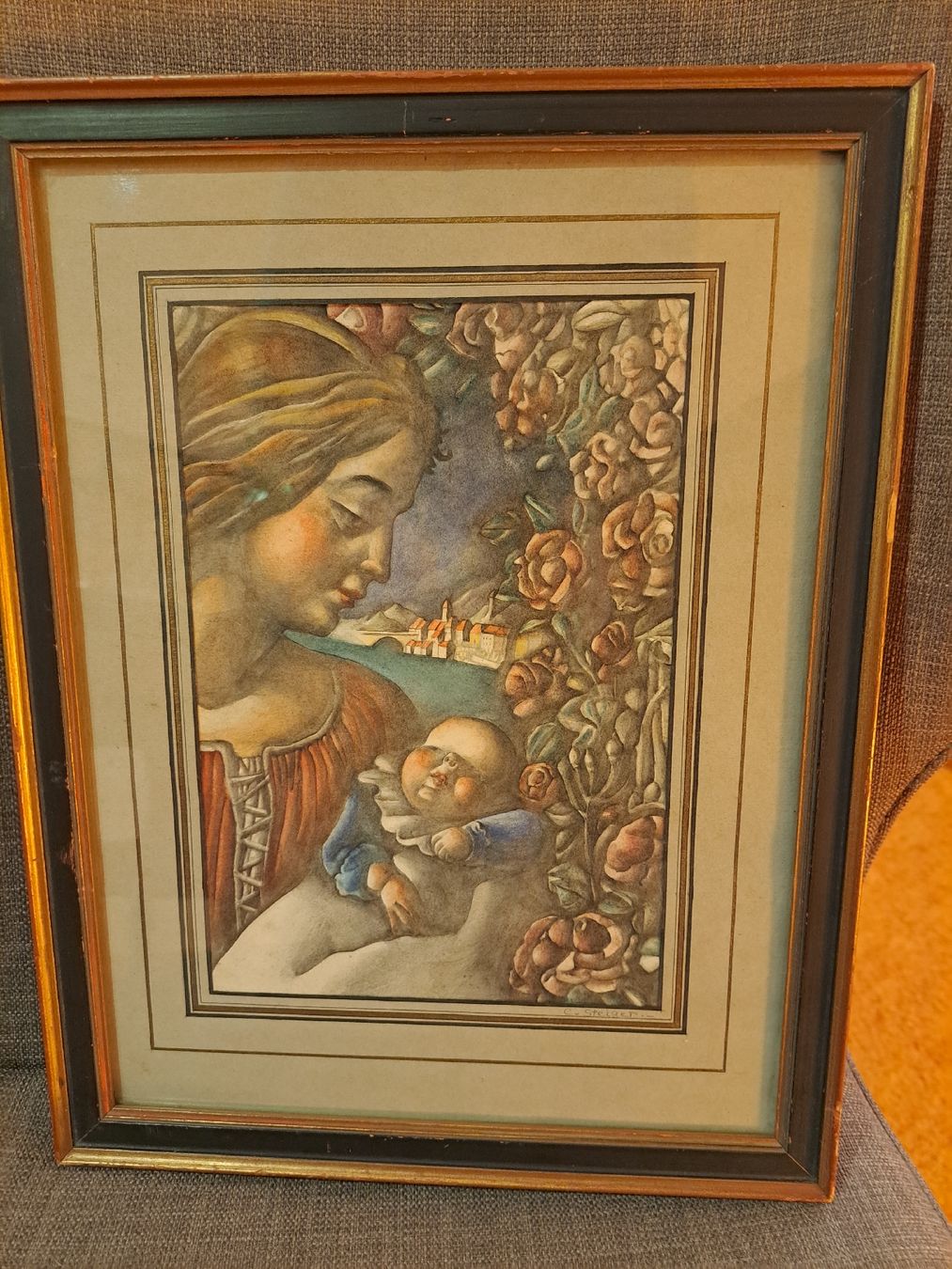 Dipinti: Antikes Aquarell Bild – Usato da Rehetobel venduto da hobirot01 1