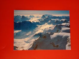 AK Berge Kanton Wallis Flugaufnahme Details Bild 2