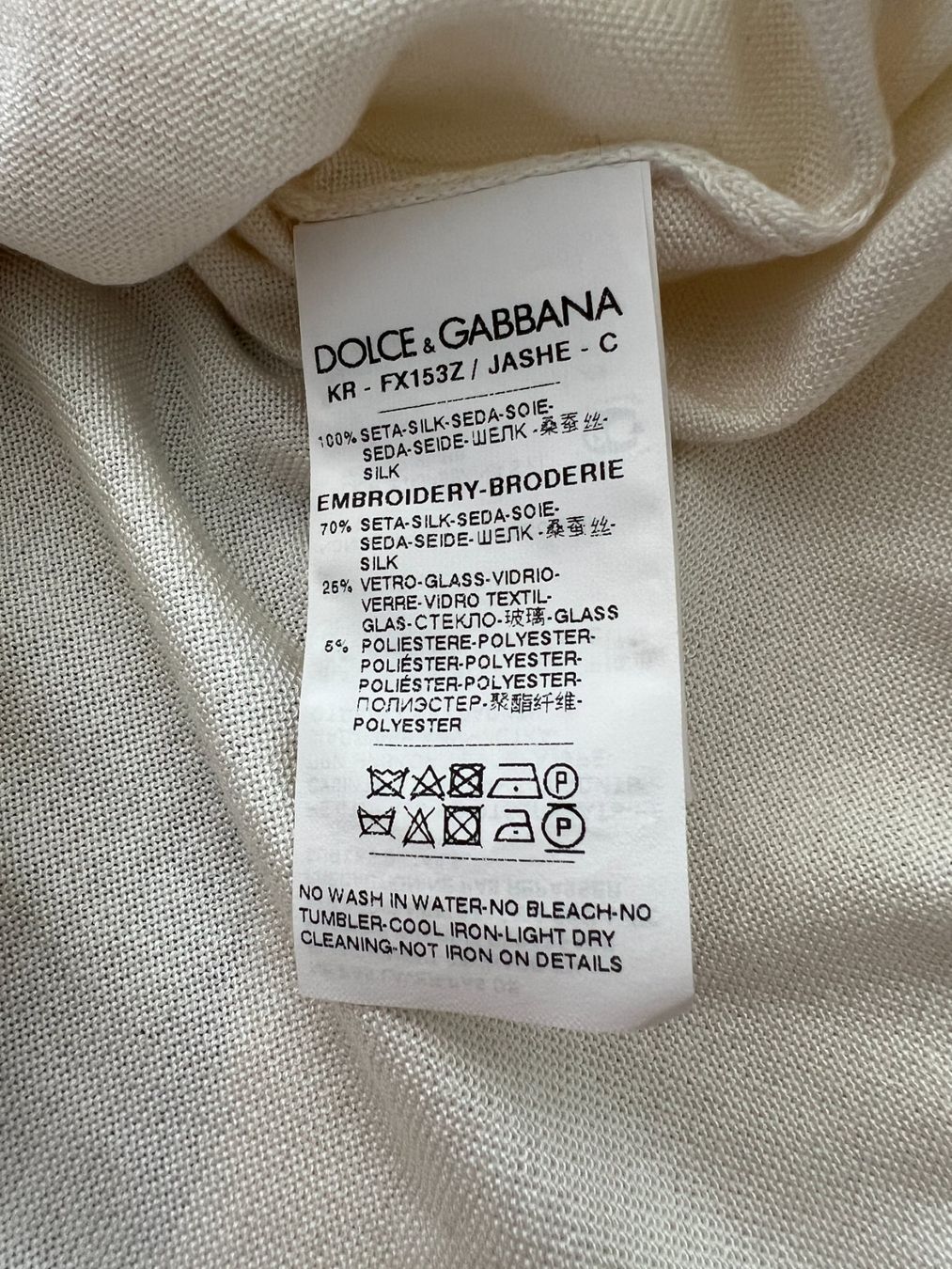 Dolce & Gabbana Maglioni & Felpe: Dolce & Gabbana Seidenpullover Lilien Gr. 36, IT 42 – Usato da Bergdietikon venduto da nonishop 4