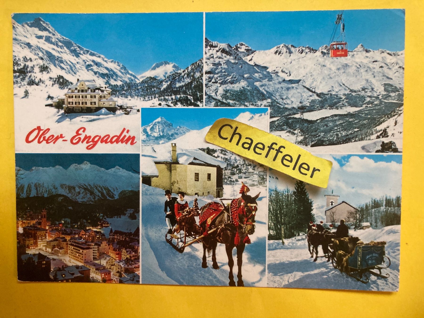 Cartoline postali: Ober-Engadin – Usato da Zürich venduto da Chaeffeler
