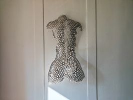 Coole Wanddeko: Metall-Torso, einzigartige Skulptur!