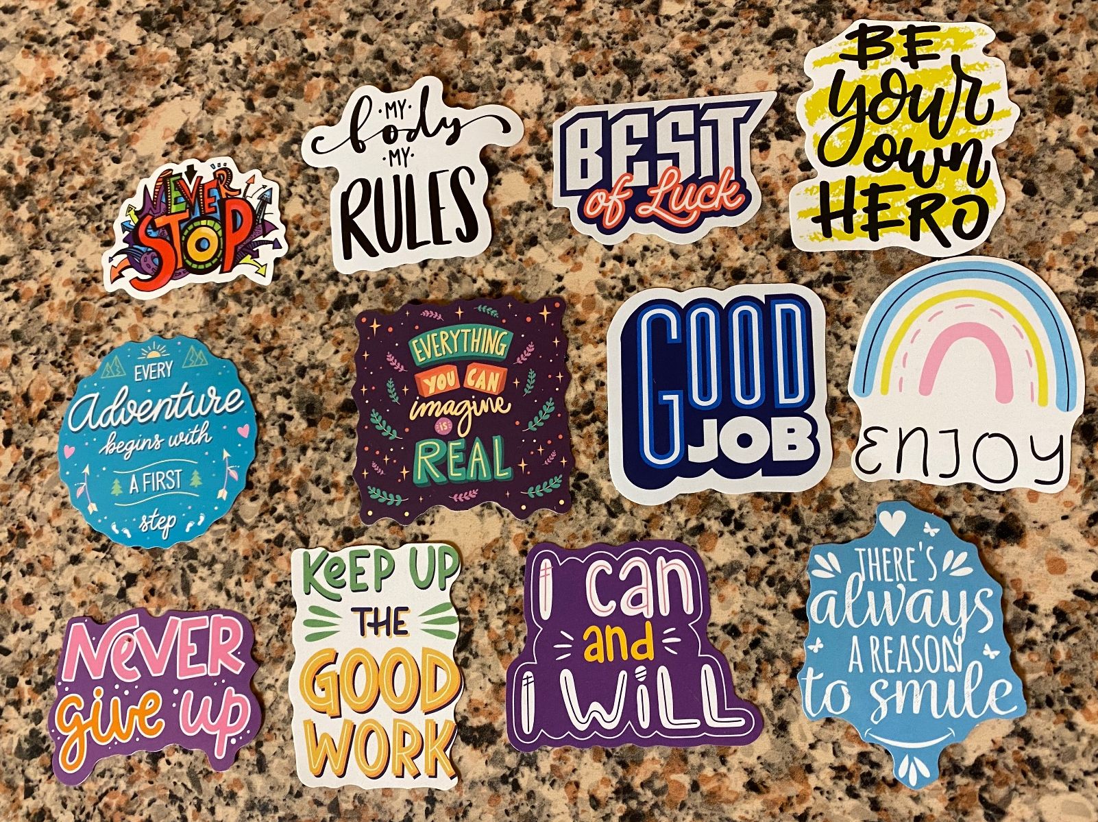 Aufkleber: 12x STICKER AUFKLEBER QUOTES 2 – Neu und originalverpackt aus chiasso von Wulli