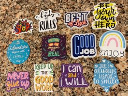 12x STICKER AUFKLEBER QUOTES 2