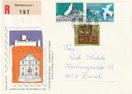 Tag der Briefmarke 1983 Bellinzona,  Umschlag Chargé