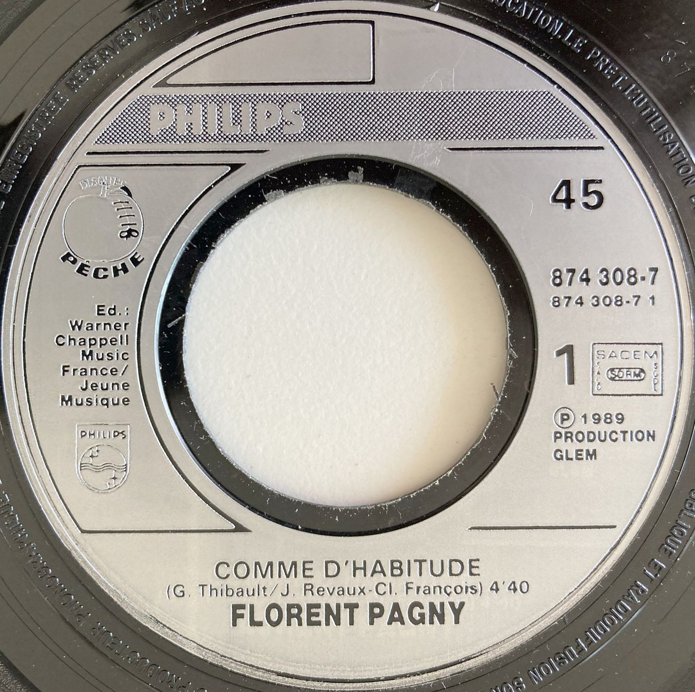 Dischi in vinile: FLORENT PAGNY - COMME D'HABITUDE – Usato da Bottens venduto da hotter-than-hell 2