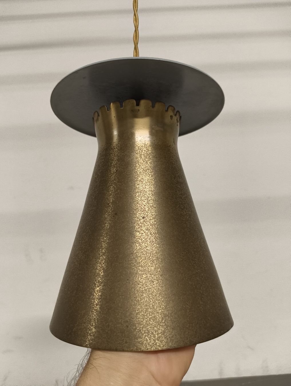Lampadari & plafoniere: 50er Jahre Messing Deckenlampe Dr – Usato da Zürich venduto da BK8000 2