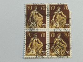 Helvetia mit Schwert, #141, eine Marke defekt