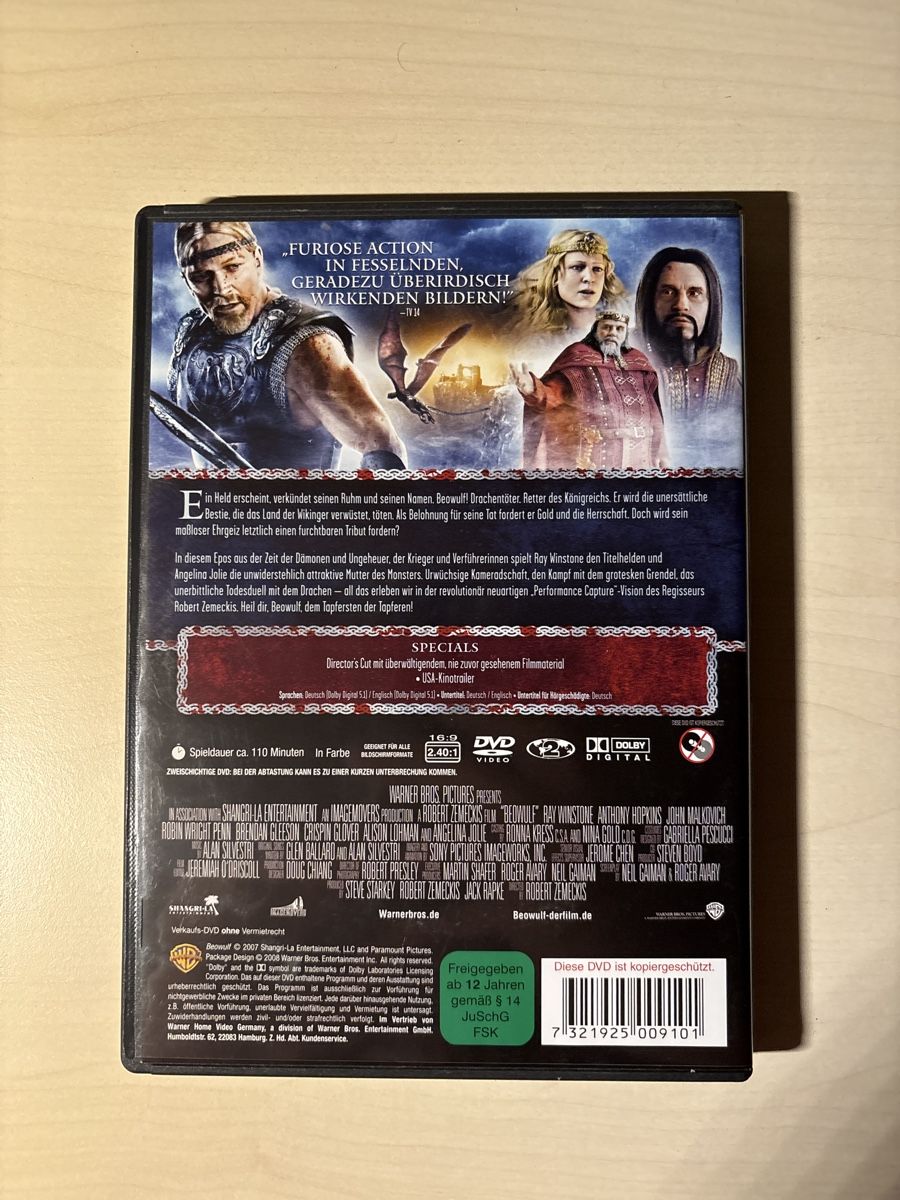 Tutti i DVDs: Beowulf Director's Cut (2904) – Usato da Ruswil venduto da Slivio_ 1