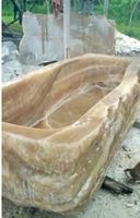 Badewanne Freistehende Onyx Marmor Stein Wanne Gartenwanne