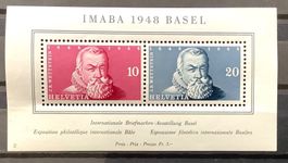 1948 IMABA Basel Block W31 postfrisch ** Kat.100.-