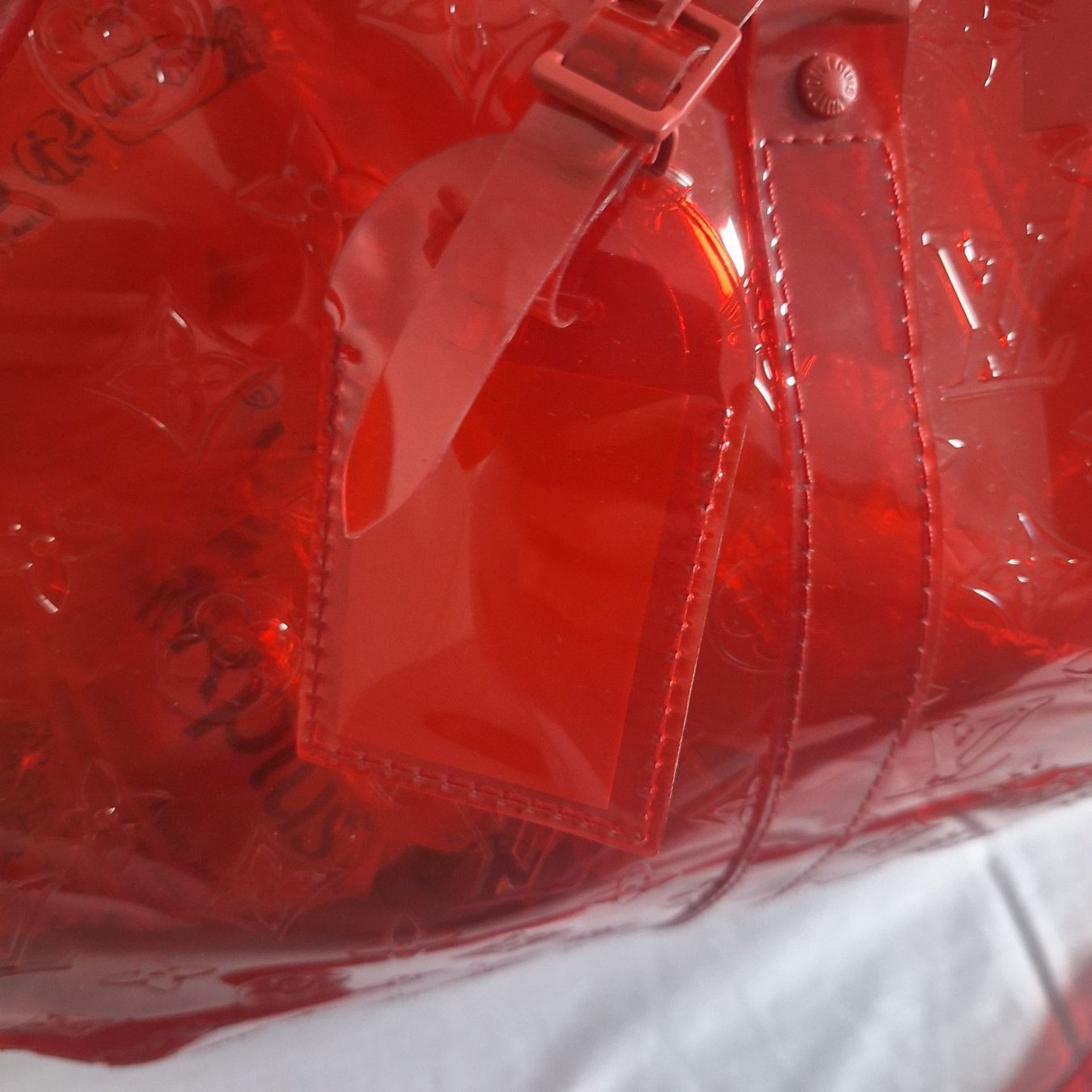 Louis Vuitton Borse: ENTRUPY! Louis Vuitton Keepall 50 Prism Red Virgil Abloh – Usato da Kilchberg ZH venduto da mrmame 7