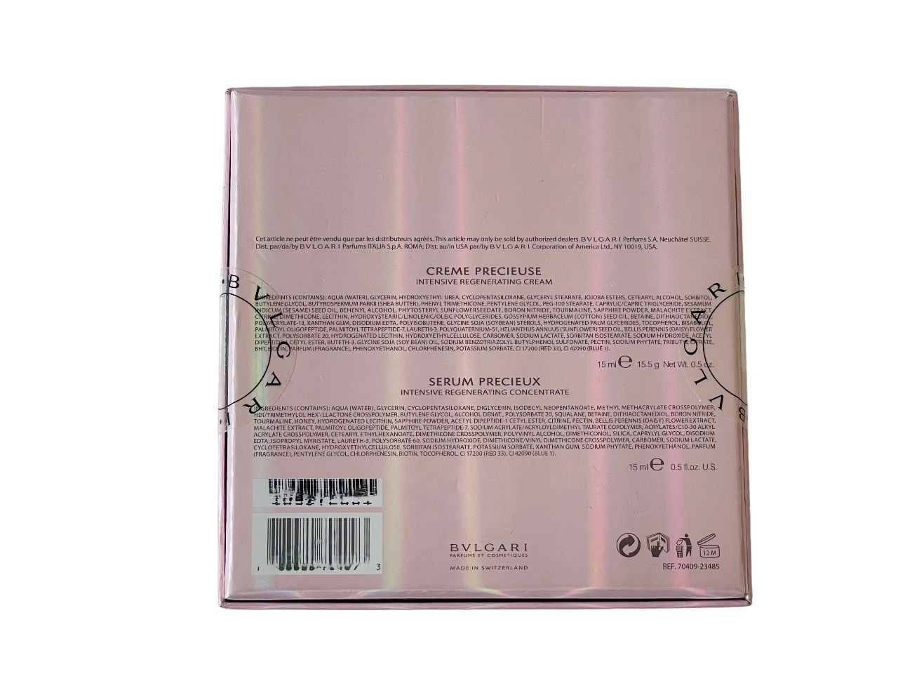 Bulgari Cura del viso: Pack Bulgari Crème Précieuse + Sérum Précieux – Nuovo e nell'imballaggio originale da Genève venduto da Bazarare 2