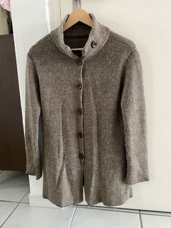Strickjacke Damen braun mit Knopfleiste guter Zustand Gr. M